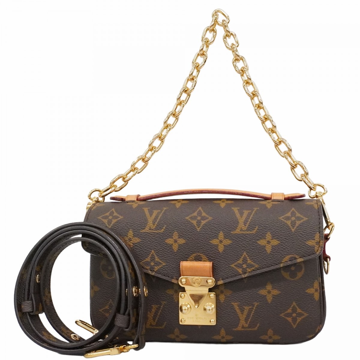 【6dd5215】ルイヴィトン ハンドバッグ モノグラム ポシェットメティス EW  M46279  ブラウン 2wayバッグ【中古】レディース