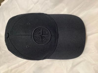 STONE ISLAND COTTON CAP ブラック