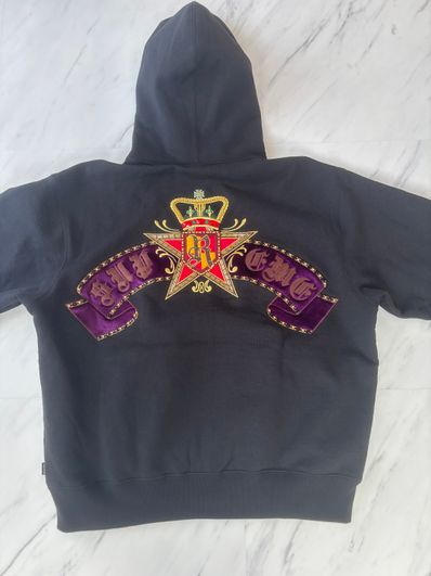 Supreme Crest Zip Up Hooded Sweatshirt "Black"