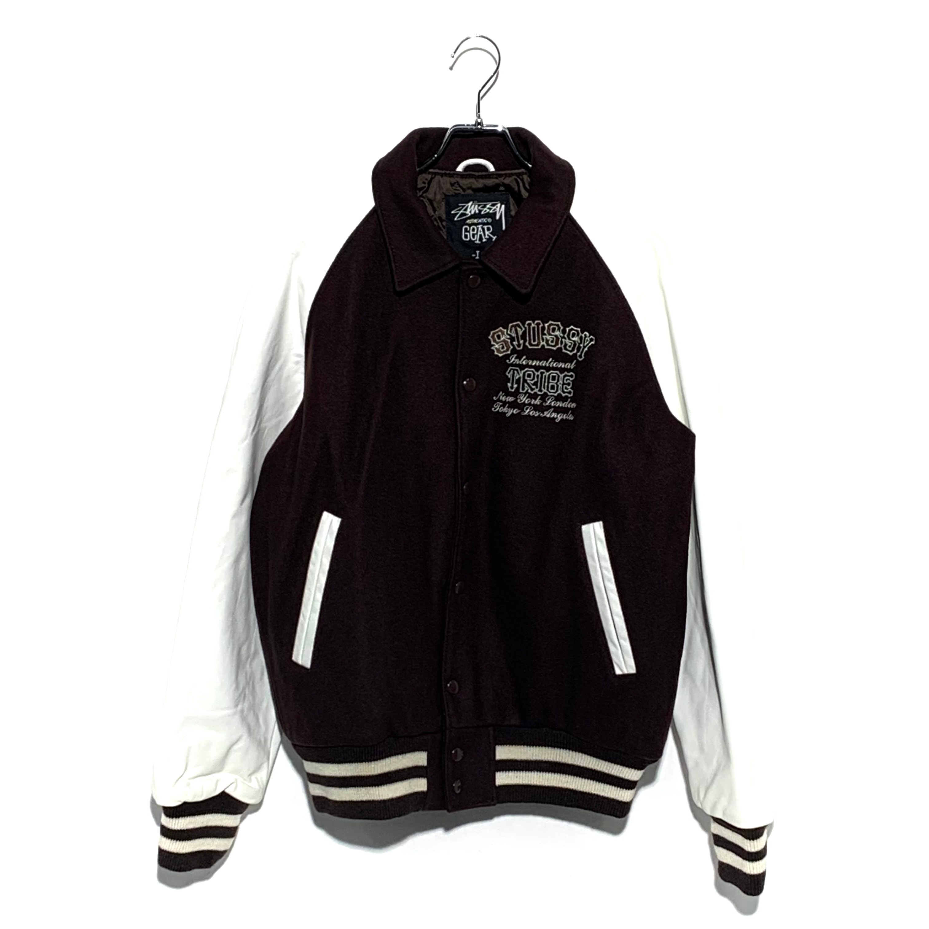 STUSSY 00S 25ANNIVERSARY TRIBE4 VARSITY JAKET
