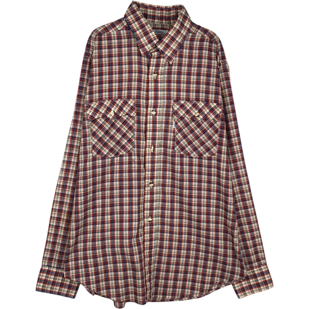 古着 70年代 リーバイス Levi's LEVI STRAUSS & CO. 長袖 コットンチェックシャツ メンズXL相当 ヴィンテージ/eaa628822