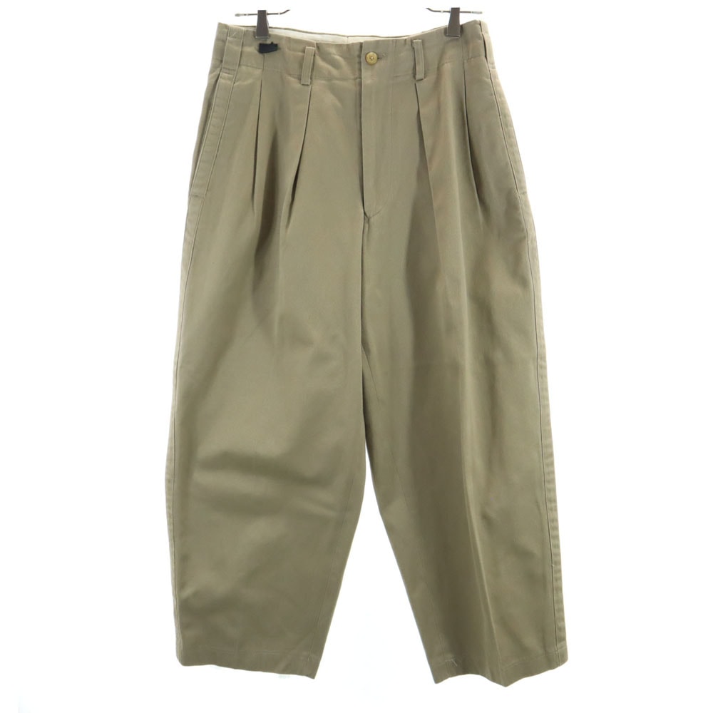 Y’s for men ワイズフォーメン 80s タック チノパンツ M ベージュ