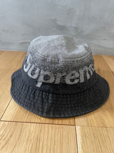 Supreme Fade Jacquard Denim Crusher "Black"