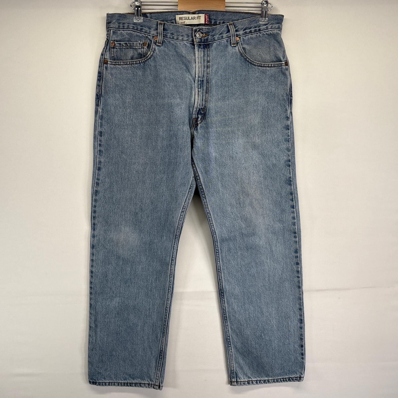 古着 リーバイス Levi's デニムパンツ 505 ストレート ジーンズ ジーパン 長ズボン ジップ w36 L29  ブルー メンズ