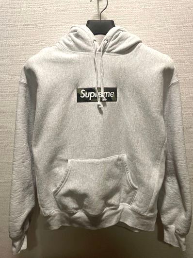 Supreme Box Logo Hooded Sweatshirt "Ash Grey" (23FW)