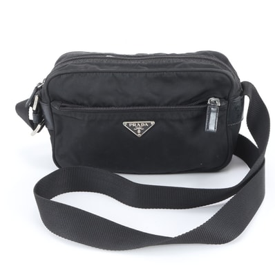 プラダ テスート ナイロントライアングルロゴショルダーバッグ