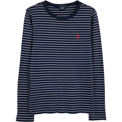 古着 ラルフローレン Ralph Lauren RALPH LAUREN SPORT ボーダー柄 ロングTシャツ ロンT レディースL相当/eaa680398