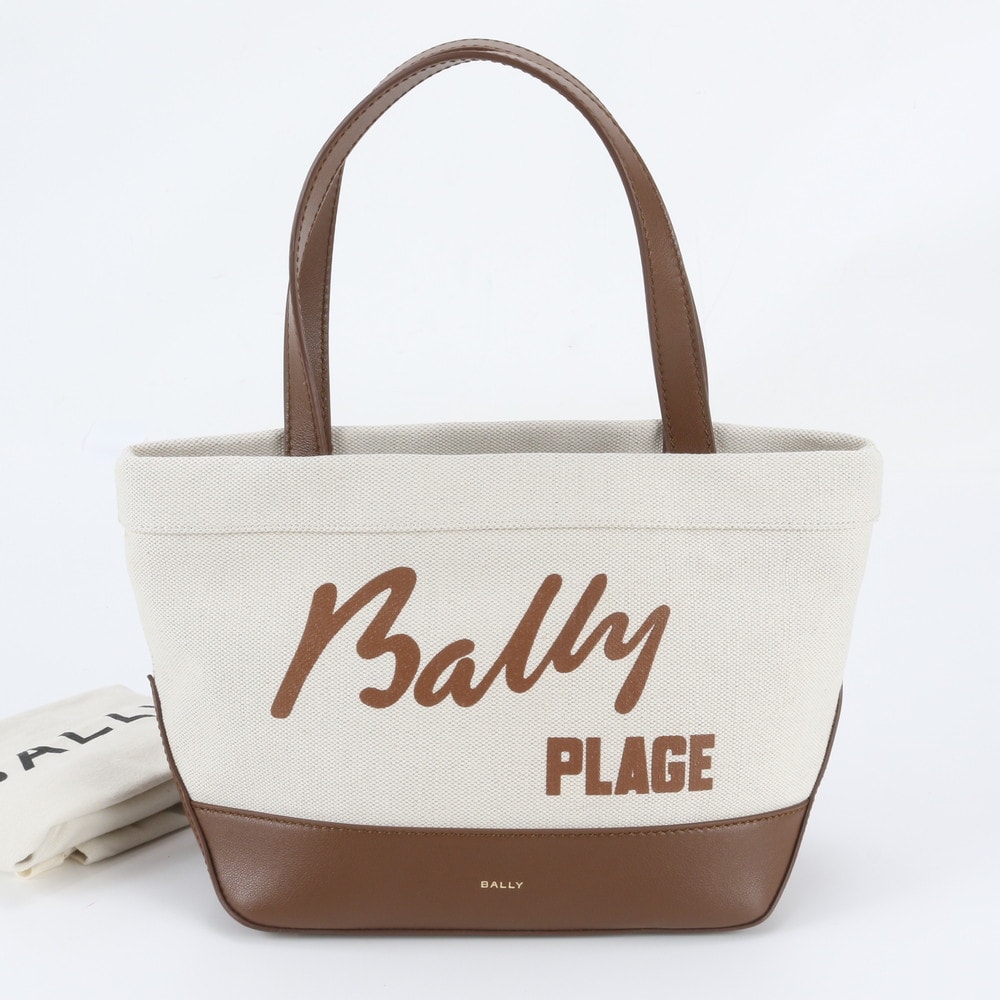 ■極美品 バリー トート バッグ レザー×キャンバス