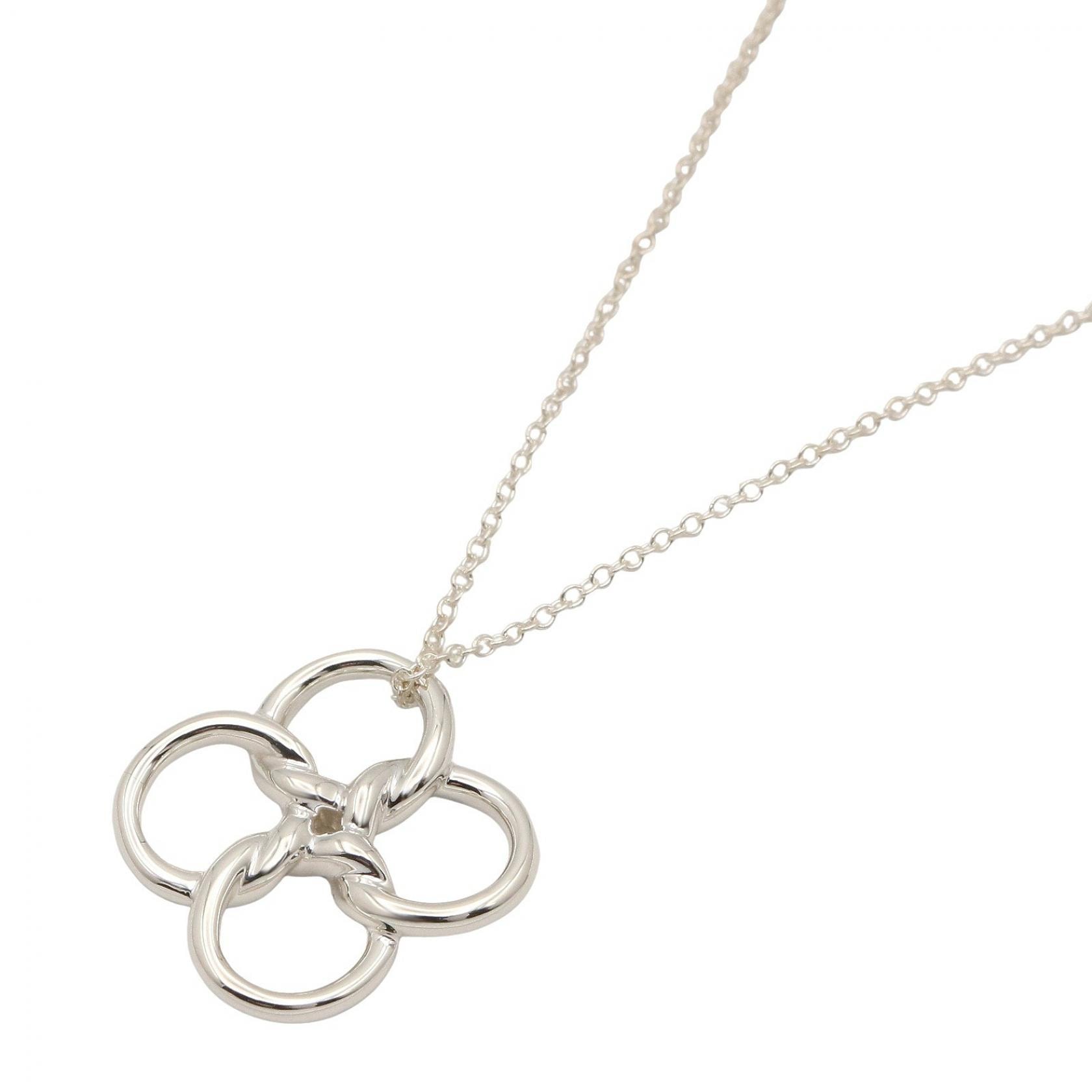 ティファニー TIFFANY&CO クアドロフォリオネックレス ネックレス ジュエリー シルバー925 メンズ レディース シルバー系 【中古】