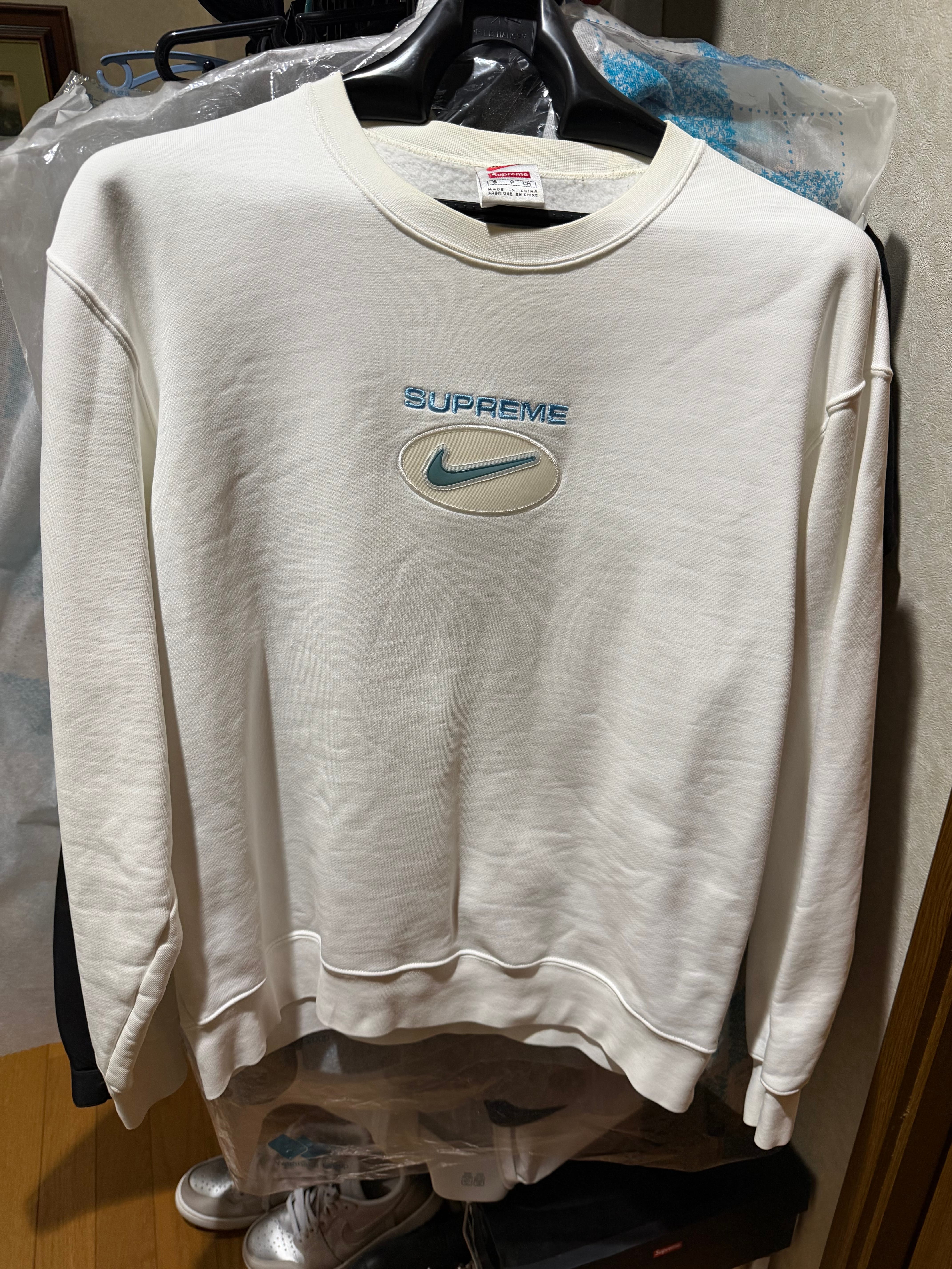 Supreme / Nike Jewel Crewneck "White"