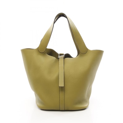 エルメス HERMES ピコタンGM ハンドバッグ バッグ レザー トリヨンクレマンス トリヨンクレマンス アニスグリーン □I刻印(2005年製造) レディース グリーン系 【中古】