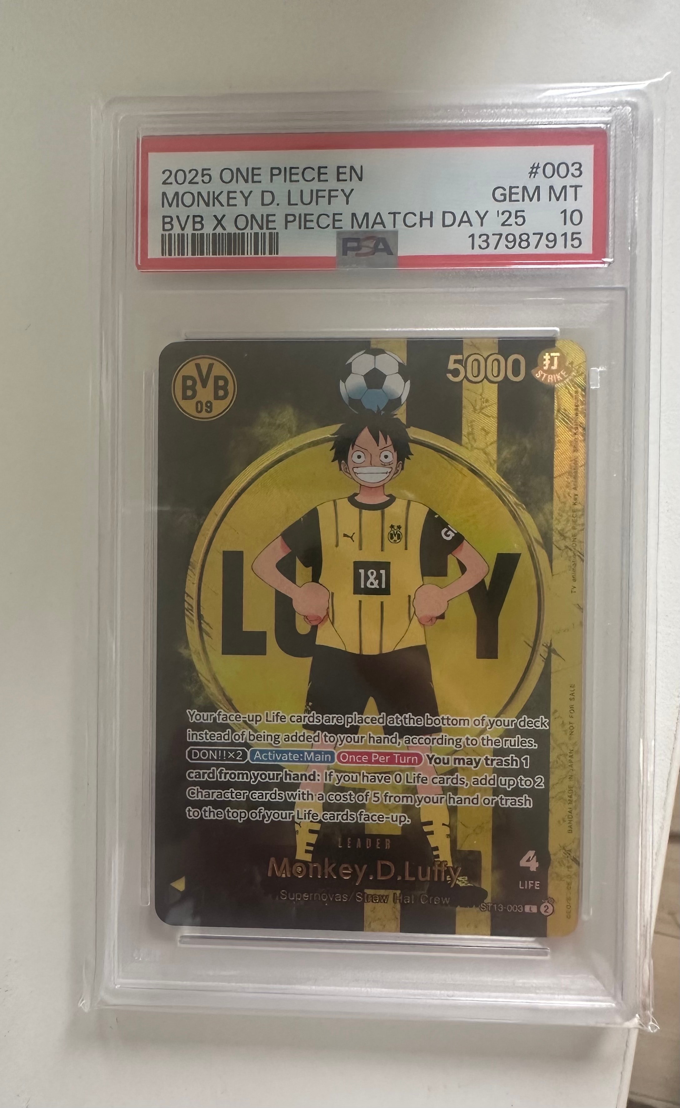 PSA10】モンキー・D・ルフィ L [ST13-003]【英語版】(プロモーション