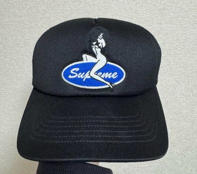 Supreme Pin Up Mesh Back 5-Panel "Black"