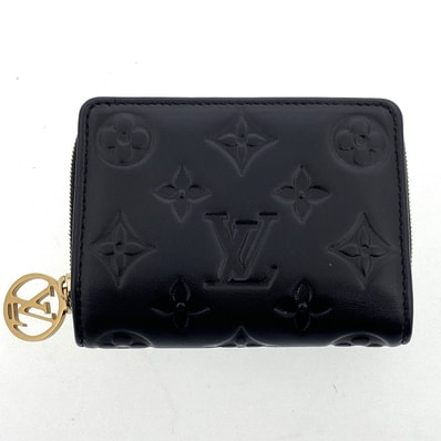 LOUIS VUITTON ルイ・ヴィトン ポルトフォイユ ルー 二つ折り財布 M81599 モノグラム ブラック レディース【中古】