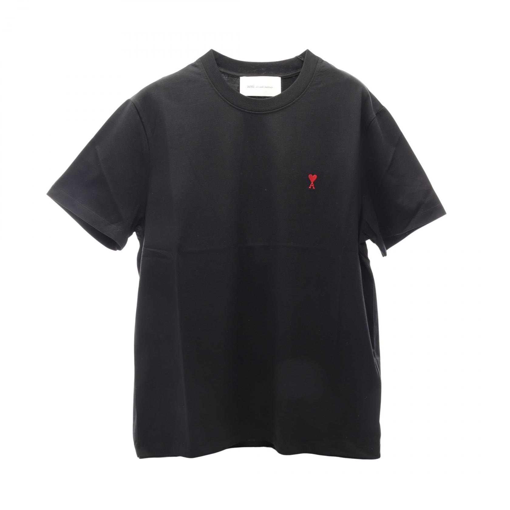 アミ AMI AMI DE COEUR 半袖Tシャツ 衣料品 トップス コットン メンズ レディース ブラック系 UTS035.724001XL 【新品】