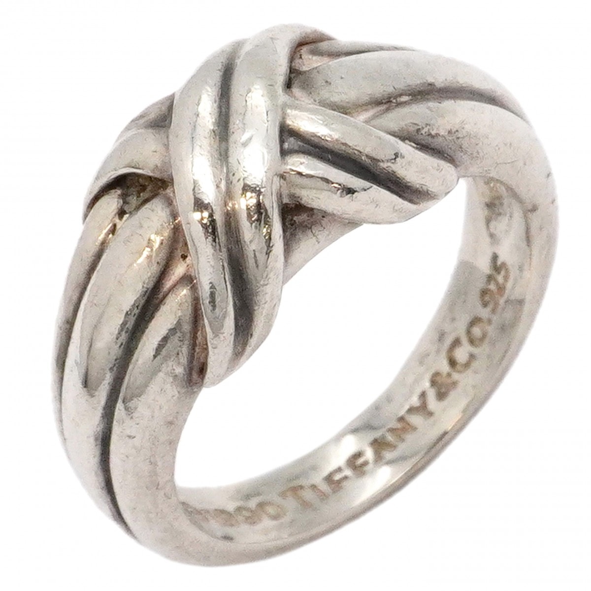 【6jdb0499-k】ティファニー リング シグネチャー シルバー925 8号【中古】レディース