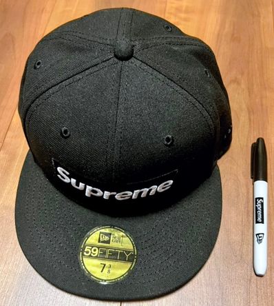 Supreme Sharpie Box Logo New Era "Black"