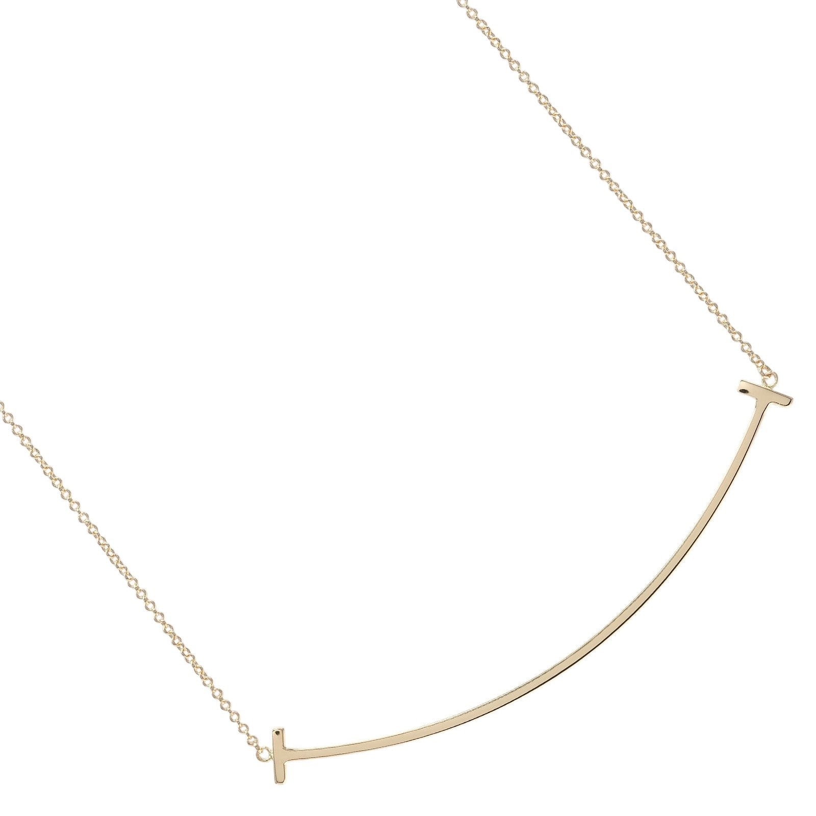 ティファニー Tスマイル ラージ レディースネックレス