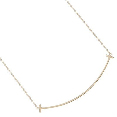 ティファニー Tスマイル ラージ レディースネックレス