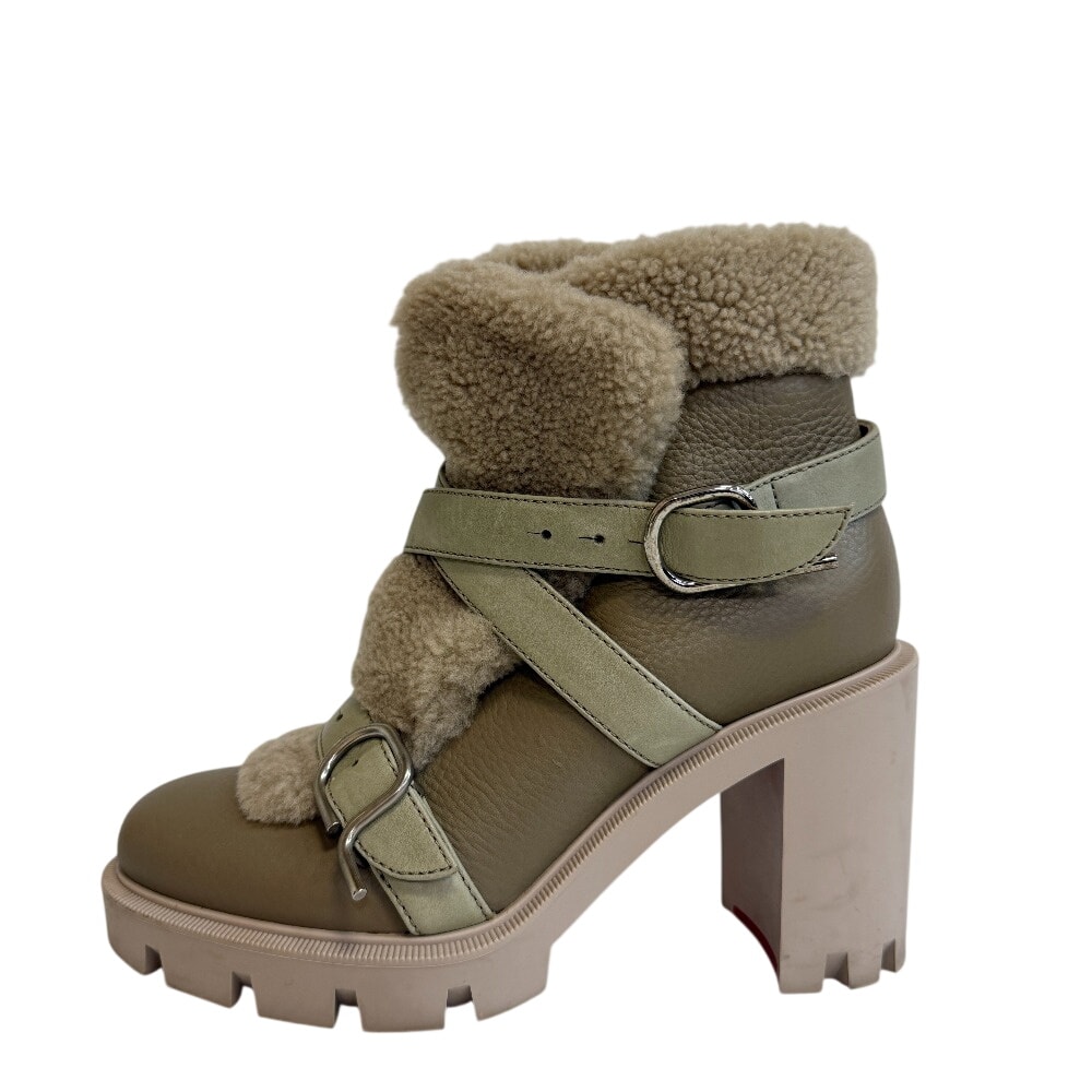 クリスチャンルブタン Christian Louboutin ブーツ POLE CHIC 70 ベージュ