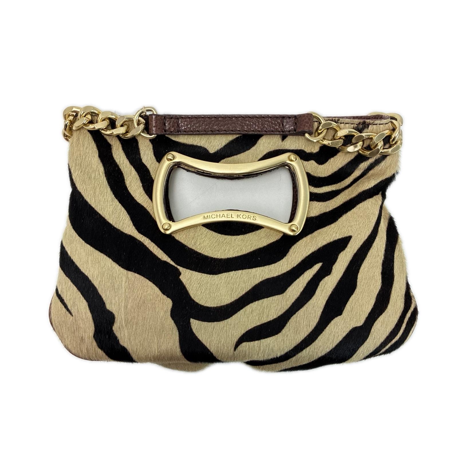 MICHAEL KORS マイケルコース クラッチバッグ カーフレザー 30F71SGC1H タイガー レディース ゴールド金具