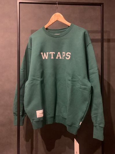 Wtaps Academy / Sweater / Cotton. College "Green"