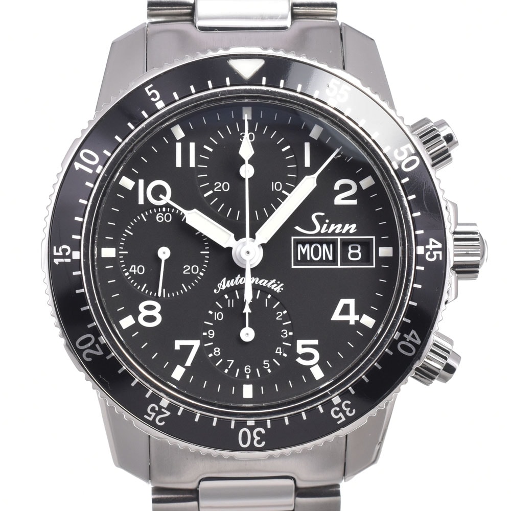 ジン Sinn 103.B.SA.AUTO インストゥルメント ブラック 自動巻き メンズ 良品 箱・保証書付き 腕時計 N#150845