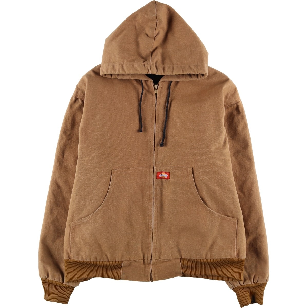 古着 ディッキーズ Dickies アクティブジャケットタイプ 中綿入り ダックフルジップパーカー メンズXL相当/eaa459124