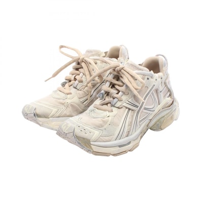 バレンシアガ BALENCIAGA Runner ランナー ユーズド加工 スニーカー 靴 ファブリック メンズ ホワイト系 / ベージュ系 / ブラック系 772774 【中古】
