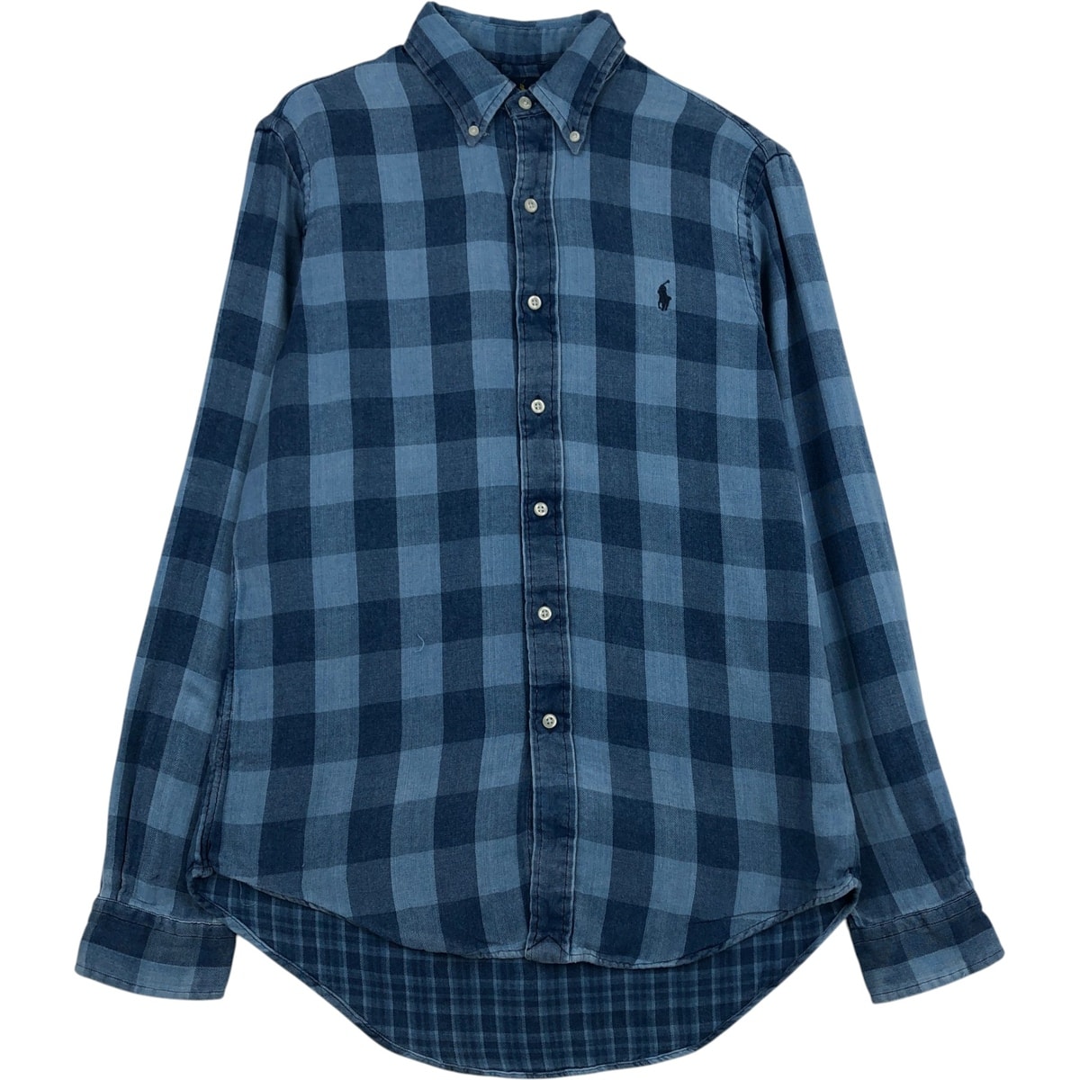 古着 ラルフローレン Ralph Lauren CLASSIC FIT バッファローチェック 長袖 ボタンダウンチェックシャツ メンズM相当/eaa633999