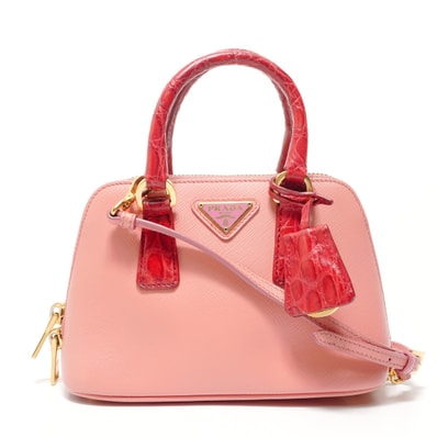 プラダ PRADA 2WAY サフィアーノ 1BH851 ハンドバッグ【中古】