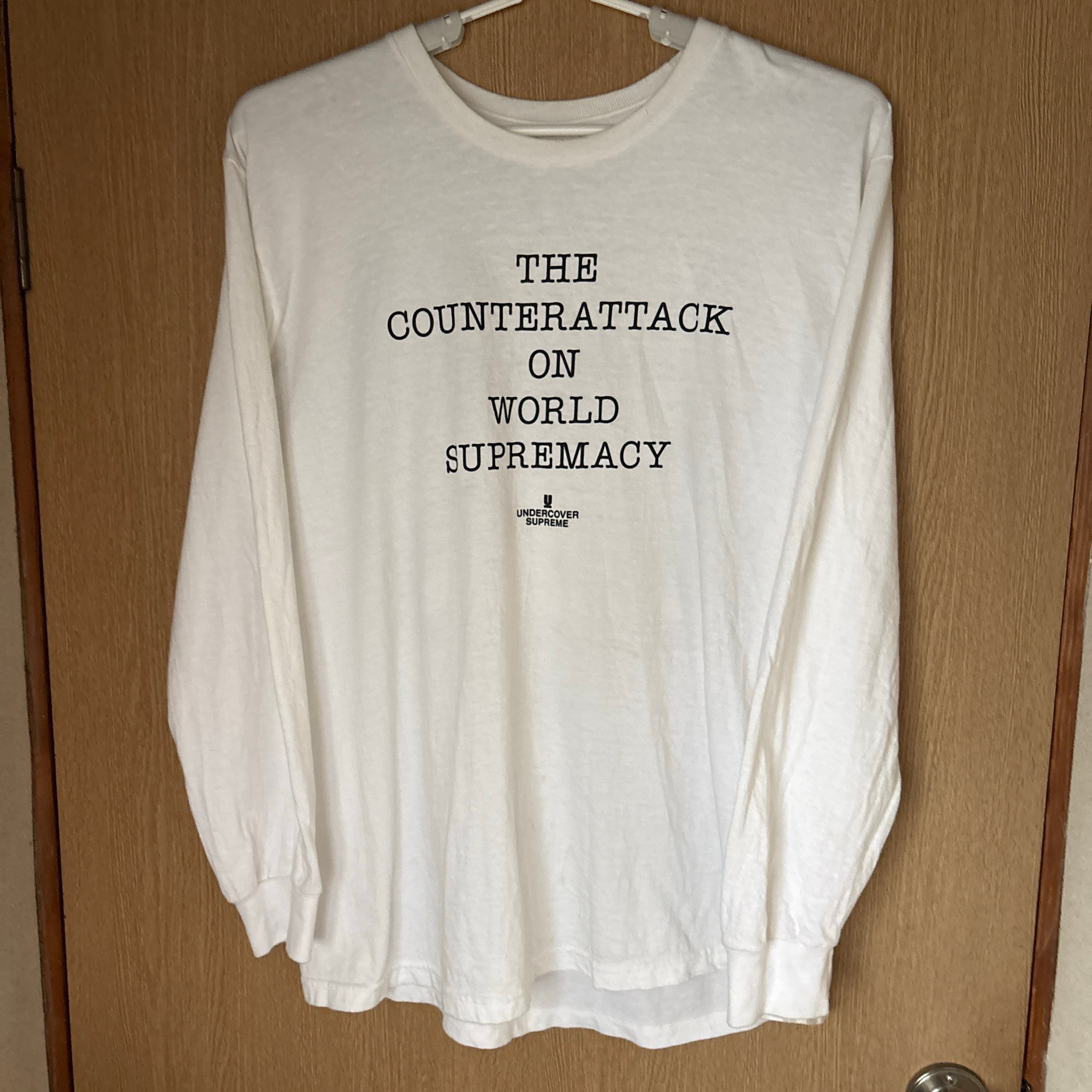 Supreme x UNDERCOVER Public Enemy Counterattack L/S Tee "White"