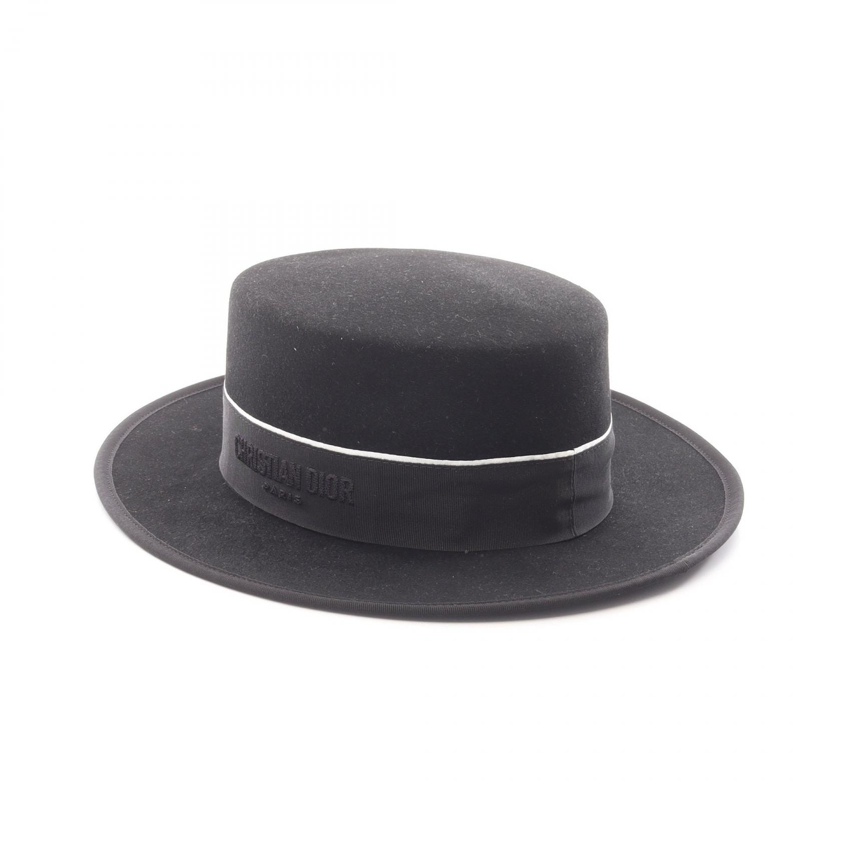 ディオール Dior ハット 帽子 ラパン レディース ブラック系 【中古】