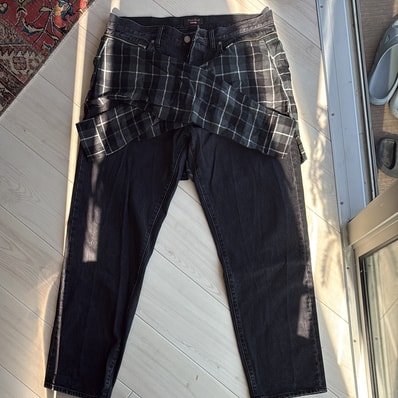 Supreme / Undercover Layered Jean "Washed Black"