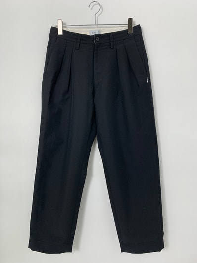 WTAPS TUCK 01 TROUSERS (POLY.TOROMAT) Black