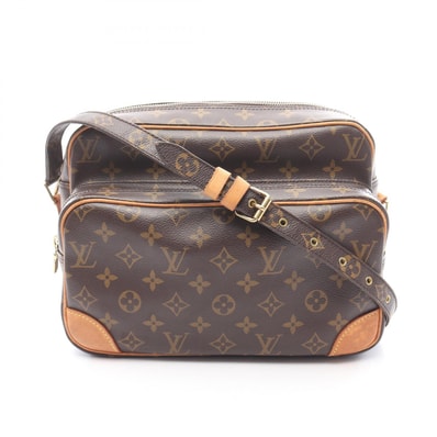 ルイ・ヴィトン LOUIS VUITTON ナイル ショルダーバッグ バッグ PVCコーティングキャンバス レザー モノグラム レディース ブラウン系 M45244 【中古】