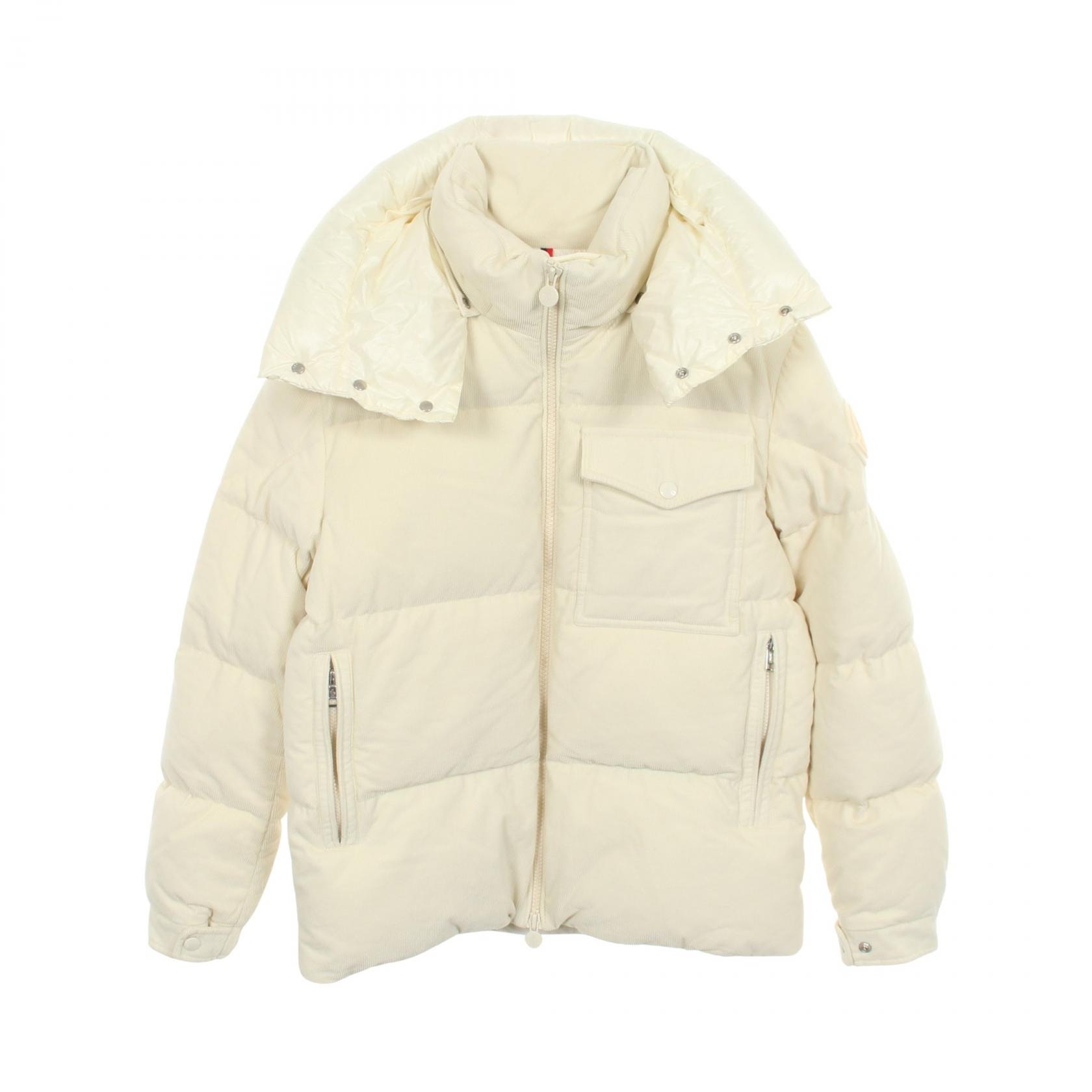 モンクレール MONCLER VIGNEMALE コーデュロイ ダウンジャケット 衣料品 アウター コットン レディース ホワイト系 1B58000 【中古】