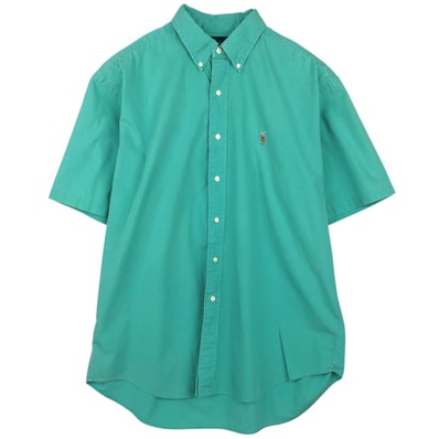 古着 ラルフローレン Ralph Lauren BLAKE 半袖 ボタンダウンシャツ メンズL相当/eaa639481