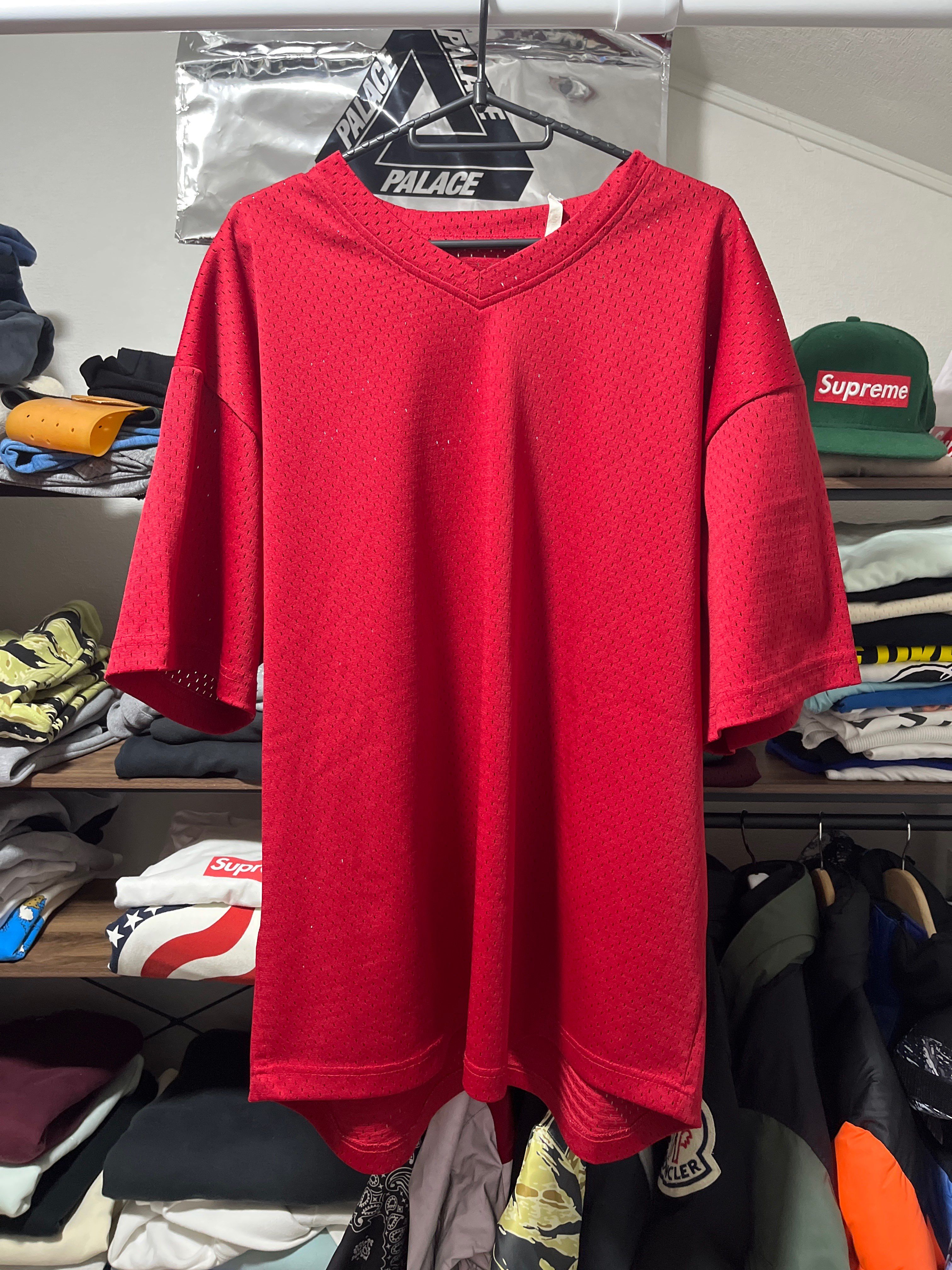 FEAR OF GOD Essentials Mesh T-shirt "Red"