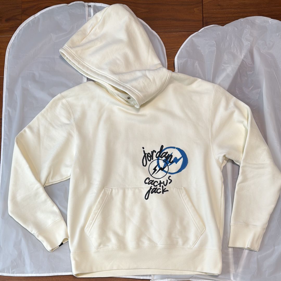 Air Jordan Travis Scott Fragment Hoodie "White"