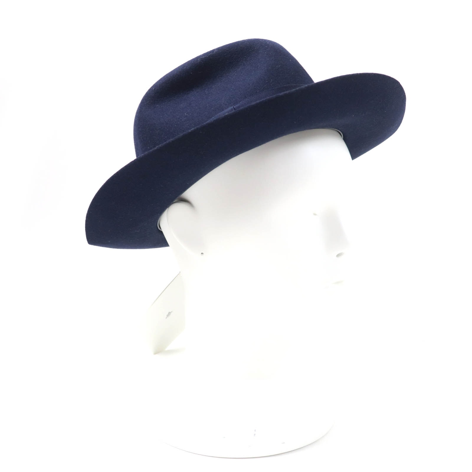 美品 エルメス
 ハット ネイビー レディース 56
