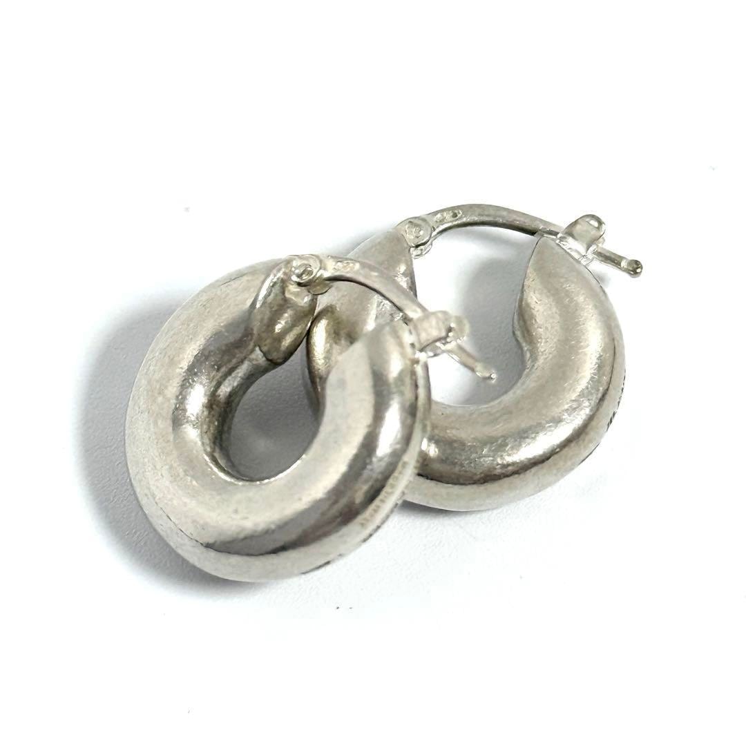 【男女兼用】ジルサンダー メンズ レディース フープ ピアス マット シルバー