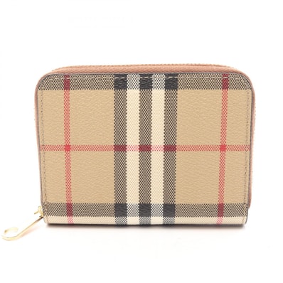 バーバリー BURBERRY ヴィンテージチェック ラウンド財布 財布 PVC レディース ベージュ系 / マルチカラー 8109810A9534 【新品】