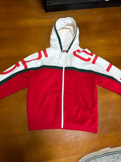 Supreme Big Logo Paneled Zip Up