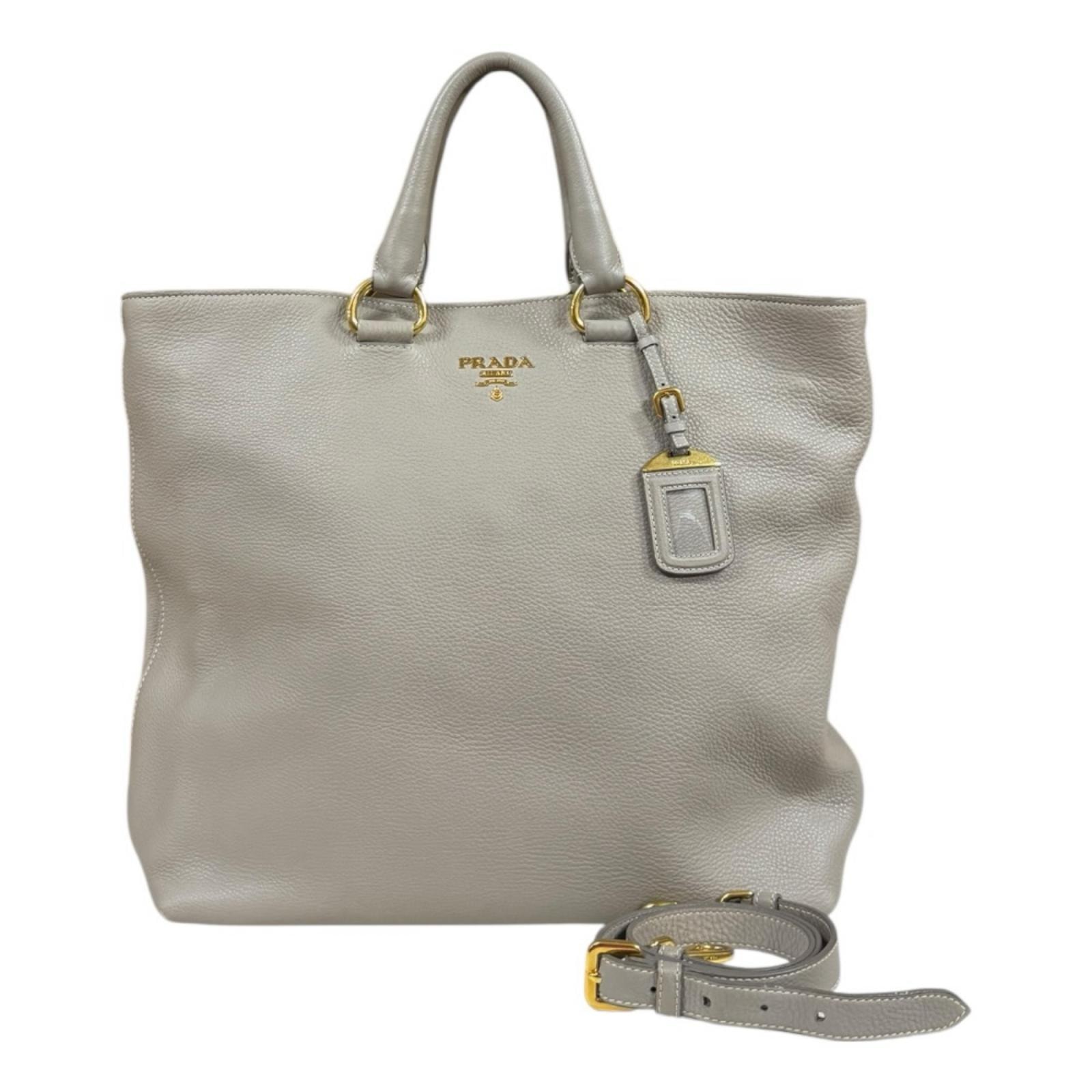 プラダ ショルダーバッグ レザー BN1713 ベージュ レディース PRADA  中古