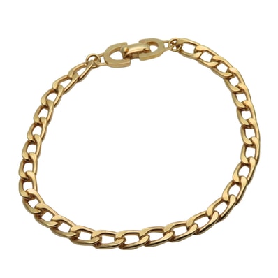 【中古】 クリスチャンディオール ブレスレット 喜平モチーフ メタル ゴールド チェーン メッキ アクセサリー レディース 女性 Christian Dior