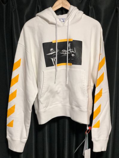 新品 OFF WHITE CARAVAGGIO フーディ パーカー オフホワイト