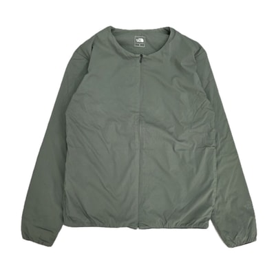 THE NORTH FACE ザ・ノースフェイス フレキシブルゼファーカーディガン 薄手 ダウンジャケット インナーダウン ナイロンジャケット NY31763 S ナイロン カーキ レディース【中古】