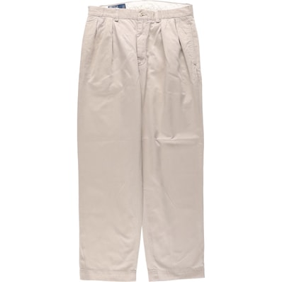 古着 ラルフローレン Ralph Lauren POLO by Ralph Lauren ANDREW PANT ツータック チノパンツ メンズw32相当/eaa676067