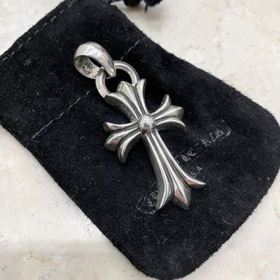 Chrome Hearts CH Cross Pendant Small / Plain Bail "Silver"